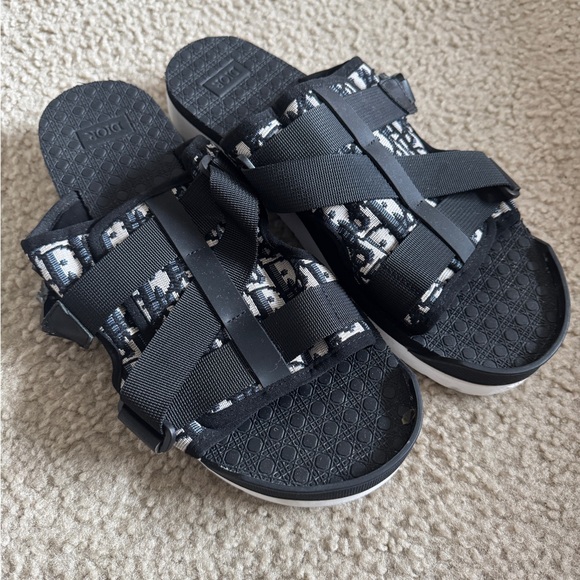 Dior Black and White Sandals - Picture 1 of 3